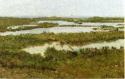 Albert Bierstadt, A River Estuary,